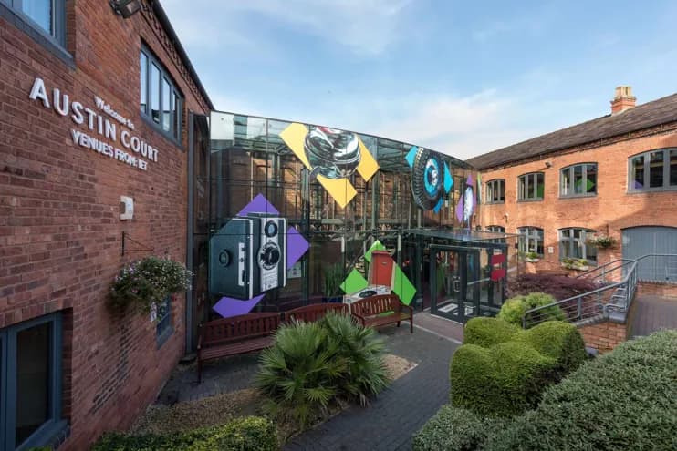 Courtyard view of IET Birmingham Austin Court venue